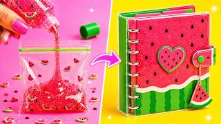 Turning Boring School Supplies Into Genius Gear! ✏️✨ Cool DIY School Hacks by 123 GO! Galaxy