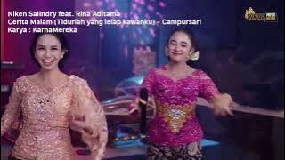 KARAOKE Cerita Malam Niken Salindry feat. Rina Aditama , versi campursari , INSTRUMENTAL