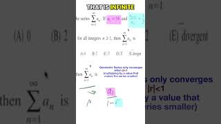 Geometric Series Test: Does It Converge? Find the Sum Fast ⚡️ #maths #calculusbc #calculus