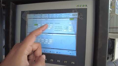 MOLD SETTING PAGE KEBA PLC