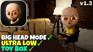The Baby In Yellow Mobile: Ultra Low Definition, Big Head Mode e Toy Box - Gameplay screenshot 4