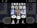 立憲民主党の存在価値は?#shorts #政治