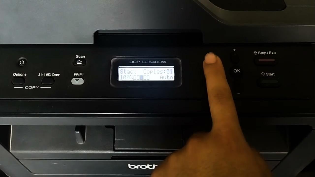Reset printer brother dcp l2540dw Replace toner problem YouTube