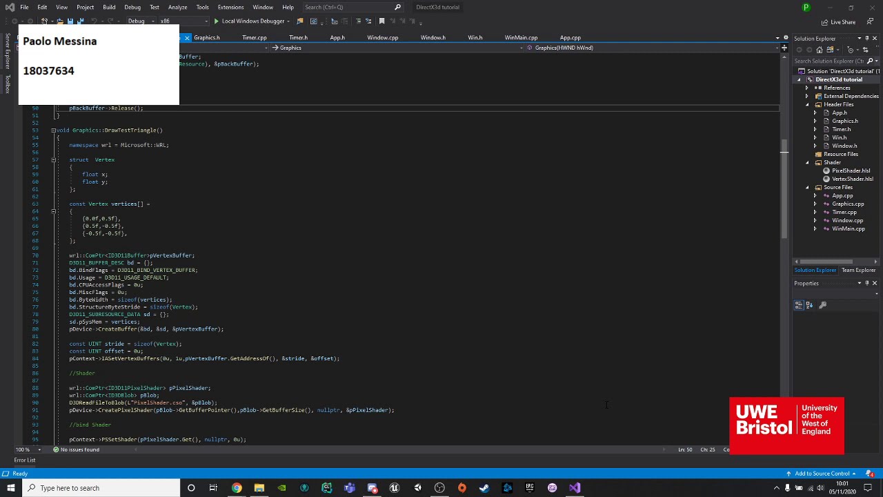 DirectX 3D Project(2 Week) - YouTube