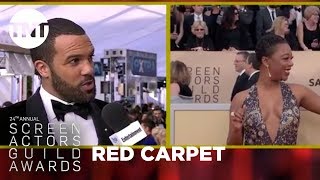 O.t. Fagbenle Red Carpet Interview 24Th Annual Sag Awards Tnt