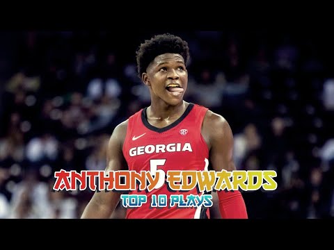 Anthony Edwards Top 10 Plays from 2019-2020 NCAA Season