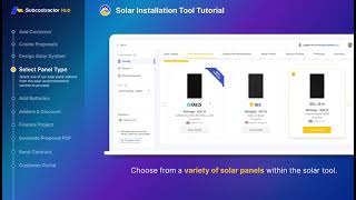 SubContractor Hub Solar Design Tool