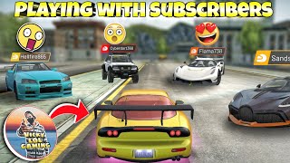 playing with subscribers😱||Multiplayer funny moments😂||Extreme car driving simulator|| screenshot 4