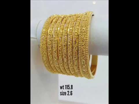 New design gold bangles 2018 - YouTube