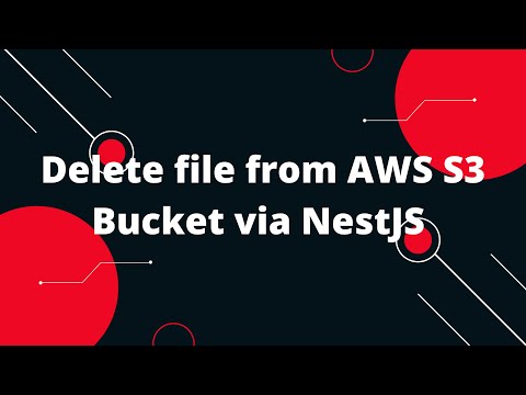 Delete file from AWS S3 Bucket via NestJS