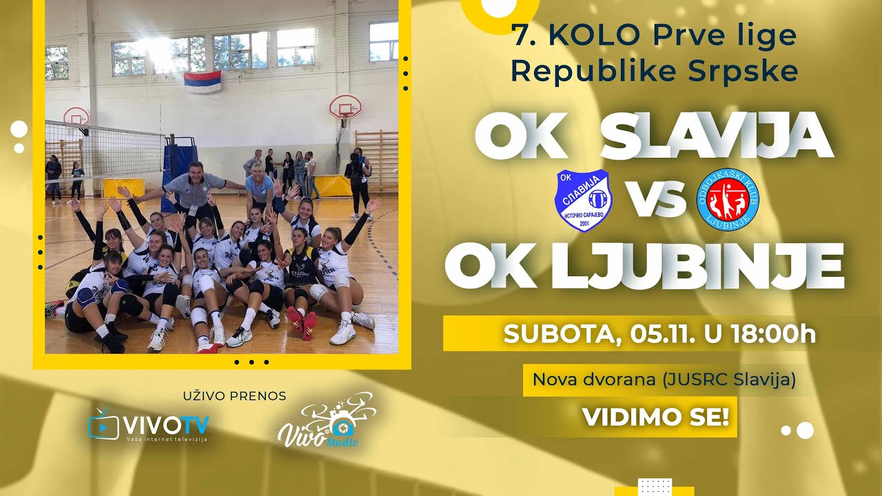 OK Slavija - OK Ljubinje - Prva liga RS / PRENOS UŽIVO /