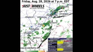 Forecast radar for Friday, 8/28/2026 in NJ