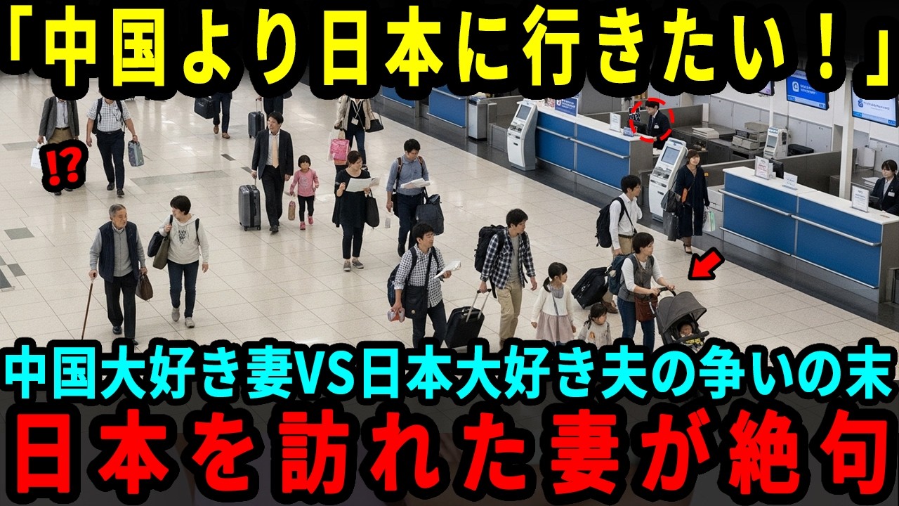 【海外の反応】「中国より日本に行きたい！」中国好きの妻と日本好きの夫が争いの末日本に訪問   到着直後の光景に絶句した理由