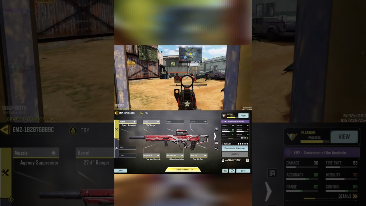 Best EM2 Gunsmith Codm | No Recoil EM2 Gunsmith 