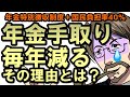 国民負担率40％超と年金特別徴収制度で年金手取り額は今後も減り続ける