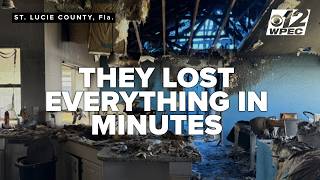 Early morning blaze leaves St. Lucie family with six children homeless