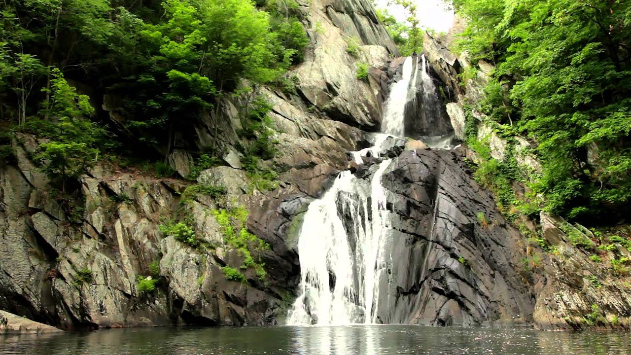 High Falls Waterfall Relaxing Hd P Nature Videos With Sounds