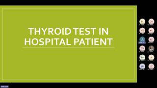 Thyroid function test in hospital choosing wisely Dr Rokni