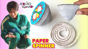 How to make squid game spinner Top , how to make spinning toy , squidgame toy making