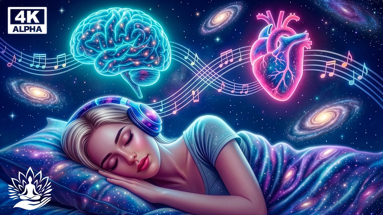 (432Hz + 528Hz) Deep Sleep Healing | Whole Body Regeneration, Relieve ...