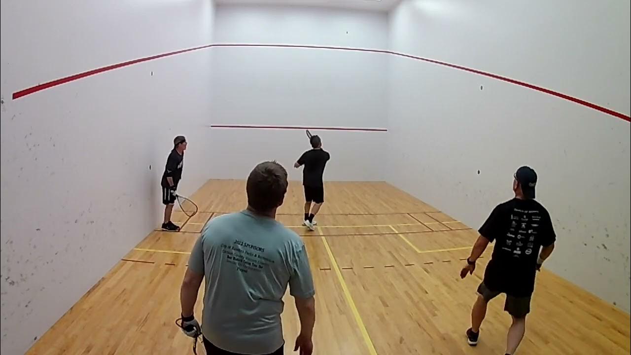 Racquetball Doubles game 2 YouTube