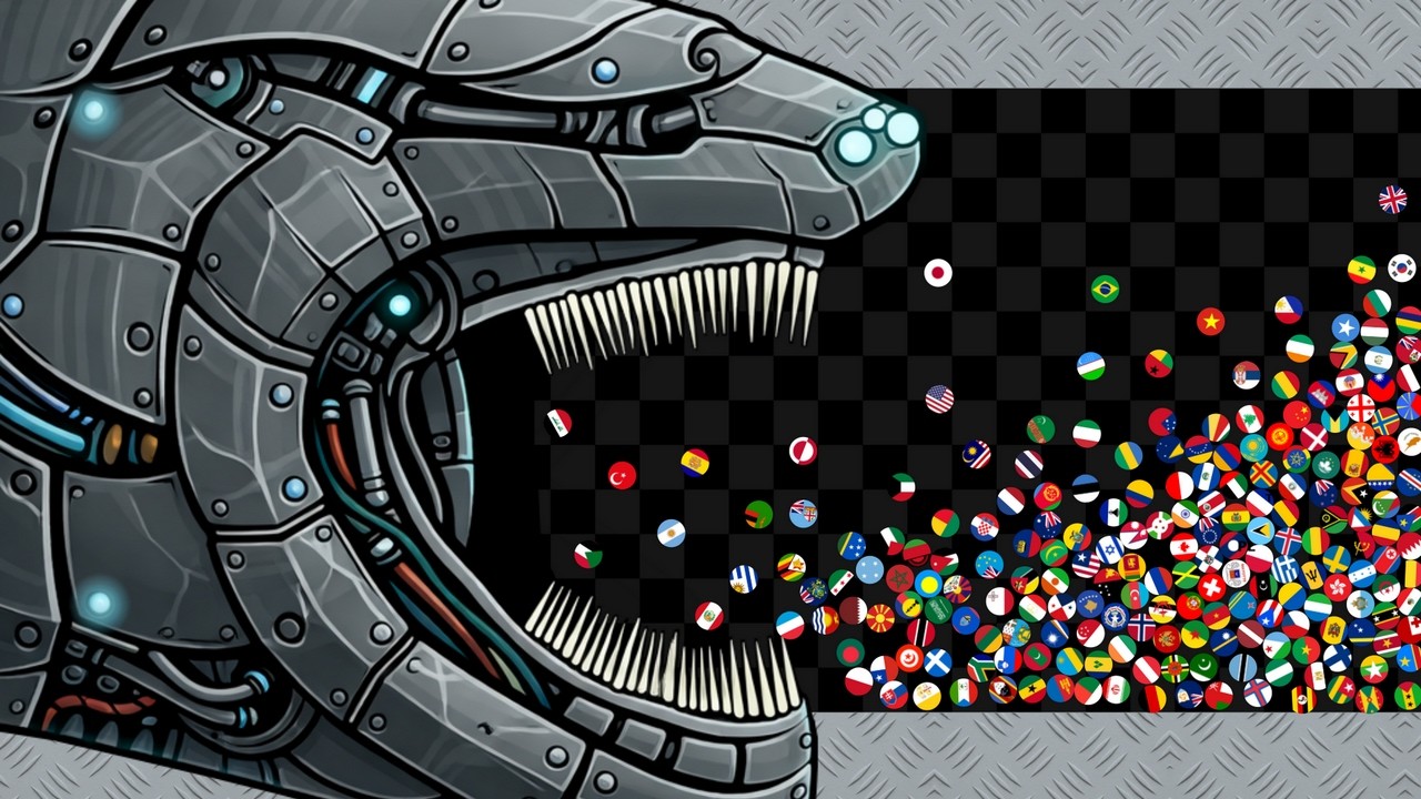 Escape From MECHA MAJA (El Gran Maja) - Countries Marble Race in Algodoo