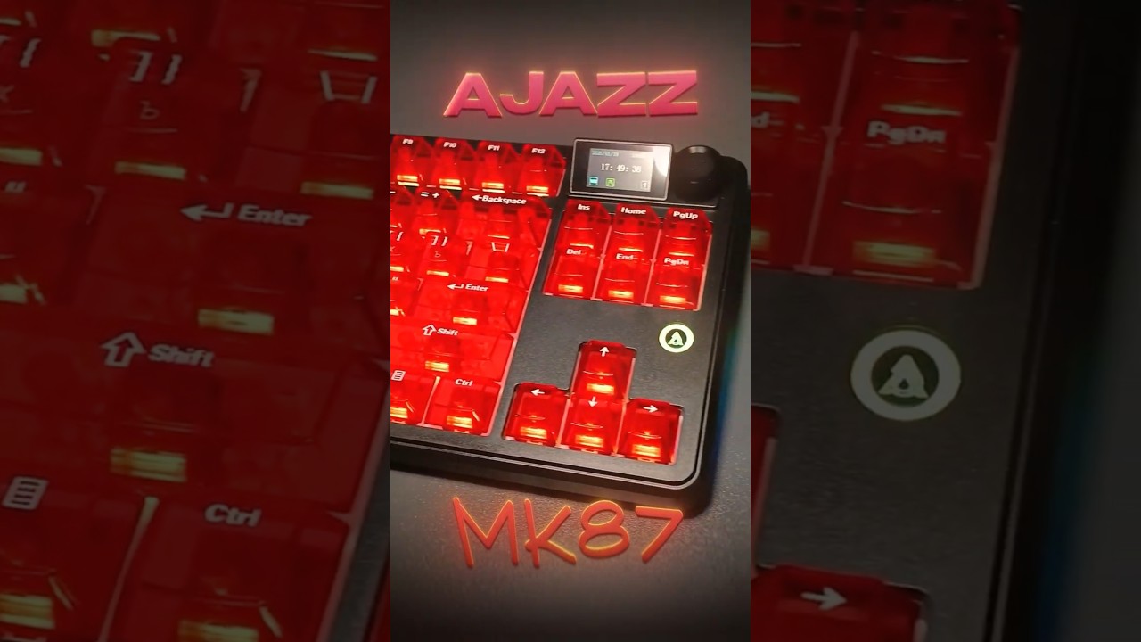 AJAZZ MK87 - Красивая беспроводная клавиатура с дисплеем. Артикул: 2968039829 