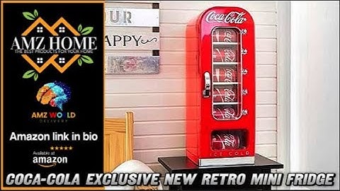 Describing Coca-Cola Exclusive New Retro Mini Fridge, Amazon