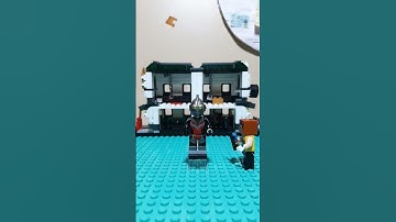 Showcases Ultraman Tiga Black Suit Minifigures #minecraft #stopmotion #shorts #brick #block