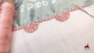 कुरैशिया | Crochet Edging Lace Border | Crosia | Qureshia | New Lace Design | Dupatta Design 987