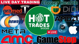 Hot Trades Live  - AMC Stock, BBIG Stock, ZIVO Stock, UFAB Stock, CAPR Stock, VTVT, RWLK, MRIN, CEI