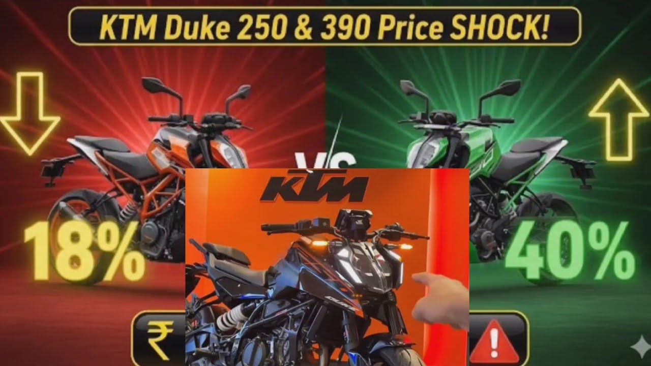KTM Duke 250 Price Drop & 390 Duke Price Hike |🚨 New GST Rule 2025 bike price⚠️ 