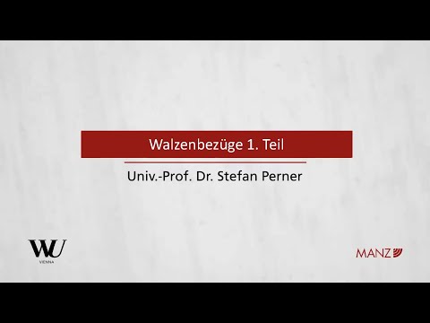 Perner/Spitzer/Kodek - Abschnitt Casebook Lecturecast 2 - Walzenbezüge - Teil 1