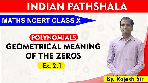 Class10|MATHS|NCERT| Polynomials |Geometrical Meaning of the zeros| EXERCISE 2.1