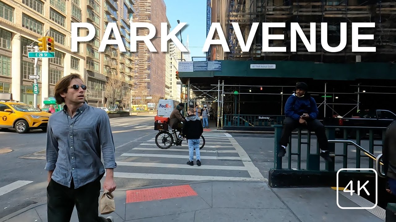 NEW YORK CITY Walking Tour (4K) PARK AVENUE