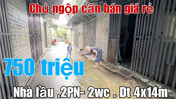 Chủ ngộp bán giá rẻ, nhà lầu Dt 4x14m , ( 750 triệu) gần chợ Mỹ Hạnh .