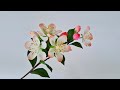 How To Make Apple Blossom Paper Flower / Paper Flower / Góc nhỏ Handmade