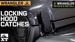 Jeep Wrangler JL Locking Hood Catches; Black Review & Install