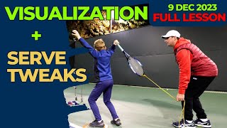 Visualization shadow swings + Serve Tweaks