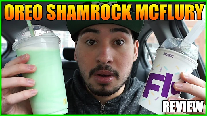 MCDONALD'S NEW Oreo Shamrock McFlurry REVIEW