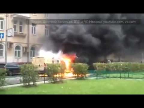 მოსკოვში ბოროტმოქმედებმა საინკასაციო მანქანა გაძარცვეს და დაწვეს