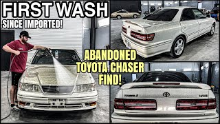 ABANDONED JDM Rescue | First Wash Since Imported | 25 Year Old Toyota Chaser Car Detailing How To!