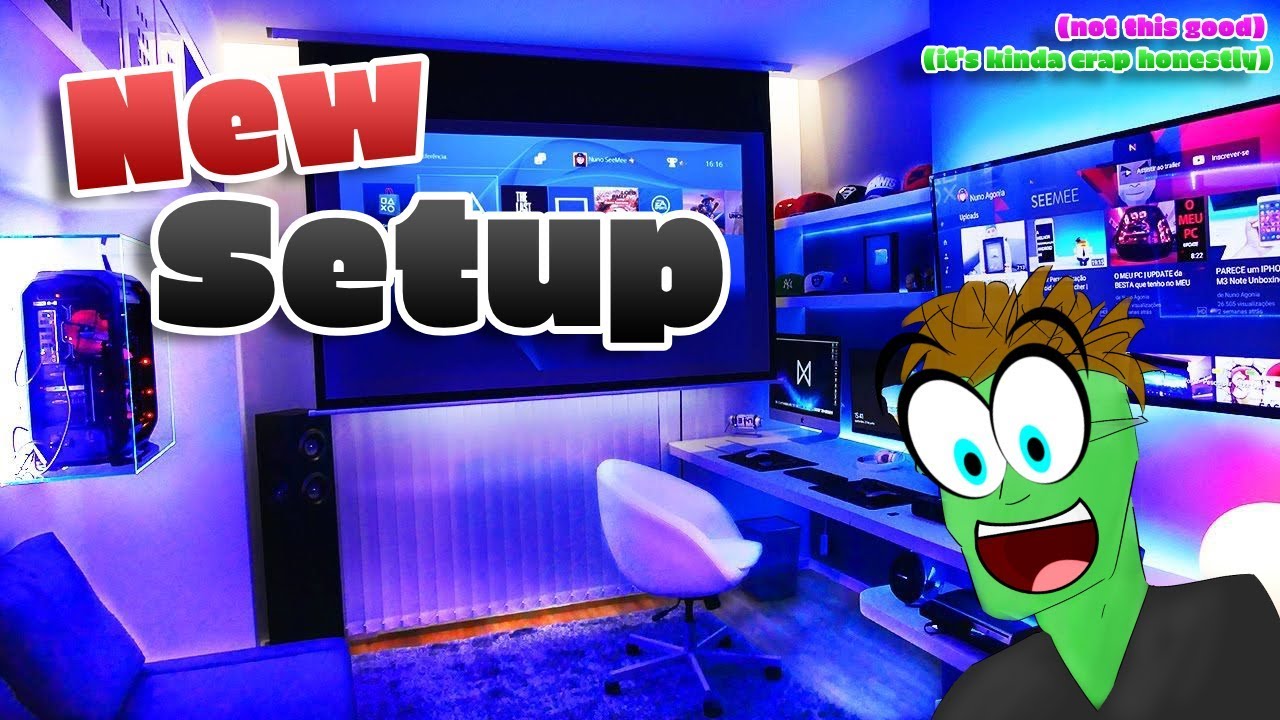 My *New* Youtube Setup (professional level) (not really, it sucks) (don't raise your expectations)