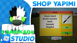 ROBLOX STUDİO SHOP YAPIMI | 5 DAKİKADA ROBLOX STUDİO | ROBLOX STUDİO