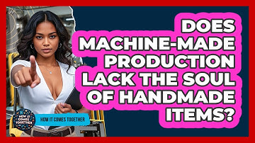 Does Machine-made Production Lack The Soul Of Handmade Items? - How It Comes Together