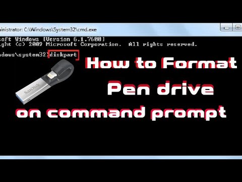 How to Format USB Flash Drive and Pendrive in Command || পেন-ড্রাইভ ...