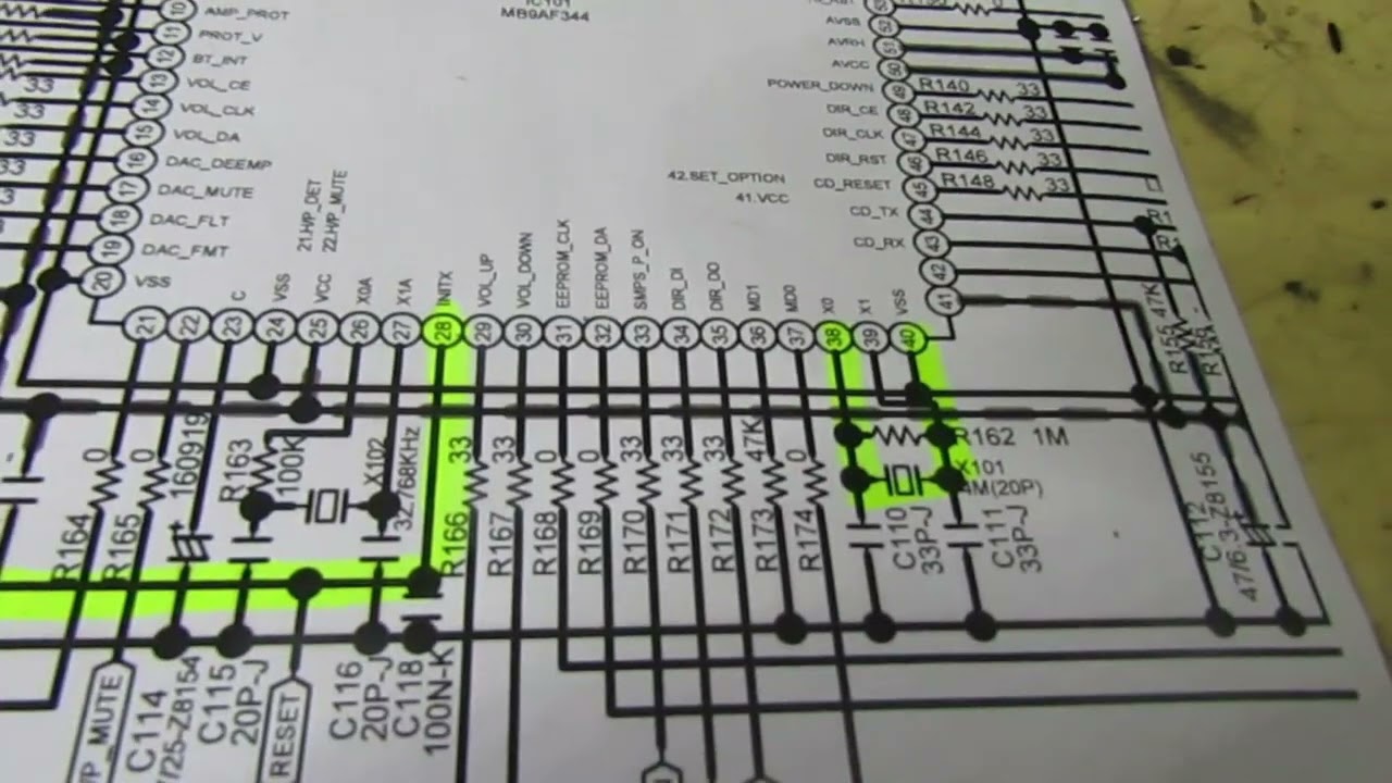 Прибор Denon RCD-M41DAB не работает, светодиоды подсветки не горят, наблюдаются странные периодич...