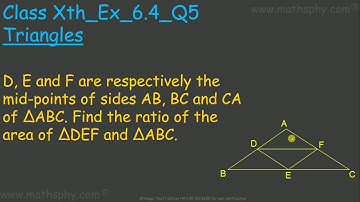 Triangles Similarity Class 10 Ex 6.4 Question 5, Math Class 10, NCERT Solution