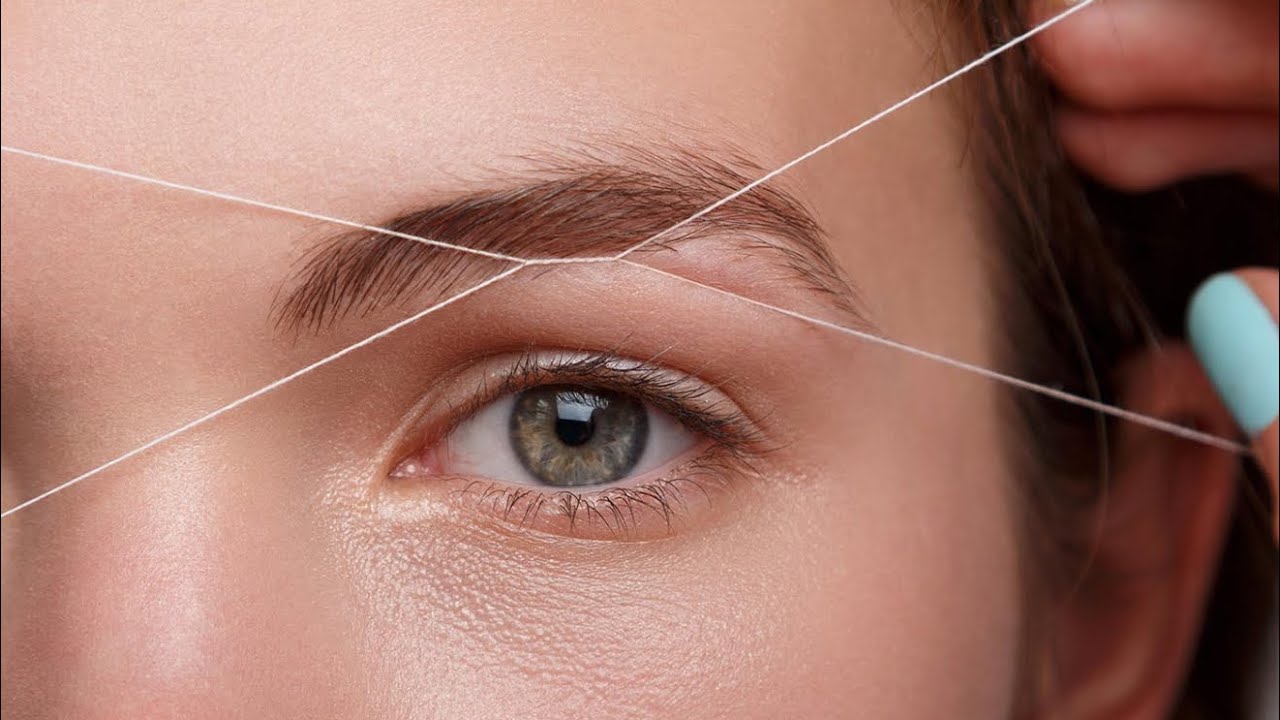 eyebrows threaded 