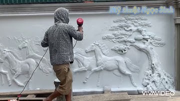 Tranh đắp vẽ siêu dầy siêu kênh.. chủ đề mã đáo thành công